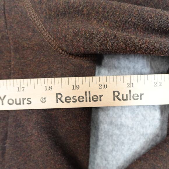 Ralph Lauren Sweater Girls Large Open Front Hooded Hoodie Cardigan Brown - Picture 7 of 9